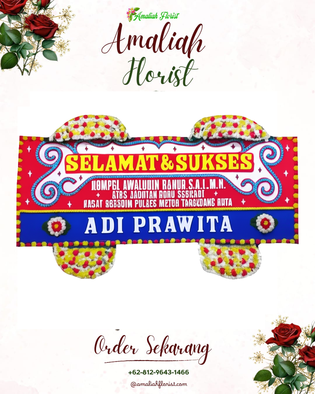 Papan Bunga Ucapan Selamat Jogoroto